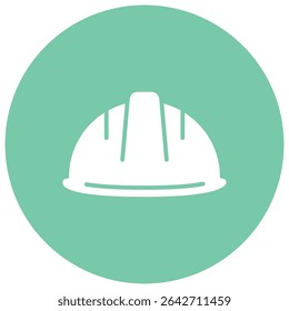 Construction safety helmet sign symbol vector flat icon