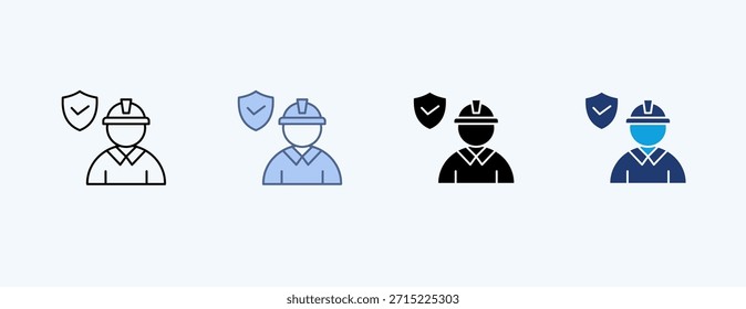Construction Safety Multiple Icon Illustration Vector
