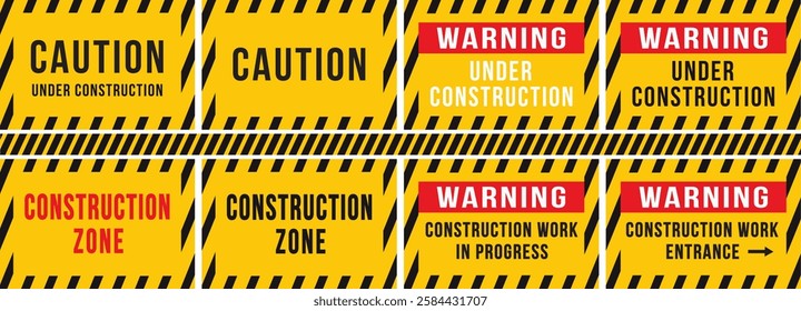 construction safety sign illustration template with print file, safety sign template with higher quality design in the file