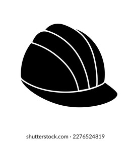 Construction safety work helmet line style icon