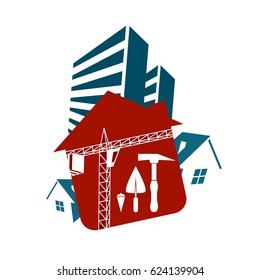 Construction and sale of housing vector