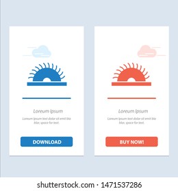 Construction, Saw, Tool, Utensils  Blue and Red Download and Buy Now web Widget Card Template