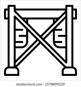 Construction Scaffolding Icon Element For Design