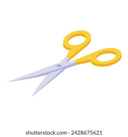 Construction scissors icon isometric vector. Device equipment. Heating home