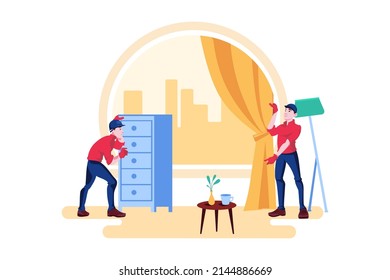 Construction service Illustration concept. Flat illustration isolated on white background
