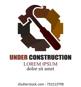 construction service logo concept