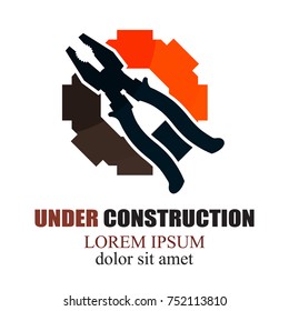 construction service logo concept