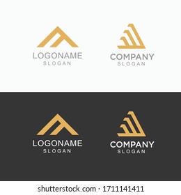 vectores de diseño del logotipo del servicio de construcción