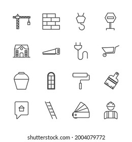 construction set icon, isolated construction set sign icon, vector illustration