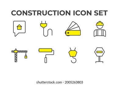 construction set icon, isolated construction set sign icon, vector illustration