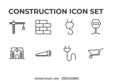 construction set icon, isolated construction set sign icon, vector illustration