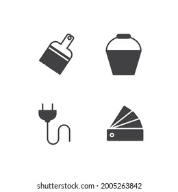 construction set icon, isolated construction set sign icon, vector illustration