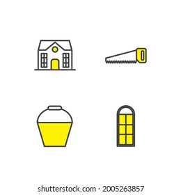 Baukasten-Symbol, einzelne Bausatzzeichen, Symbol, Vektorgrafik