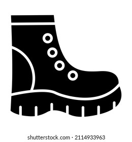 Imagen vectorial del icono Zapatos de construcción. También se puede usar para aplicaciones web, aplicaciones móviles y medios impresos.