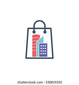 Construction Shop Vector Logo Design Element
