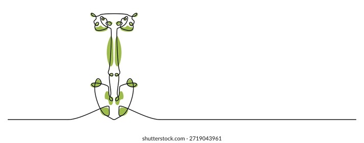 Bauschaufel durchgehende Linie Kunst minimalistische Vektorgrafik