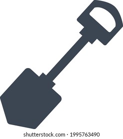 Construction shovel icon vector illustration 