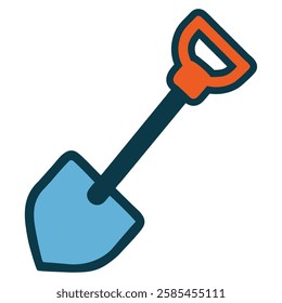 Construction a shovel tool for digging tasks