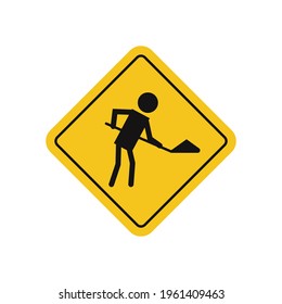 Construction sign. Construction logo design.