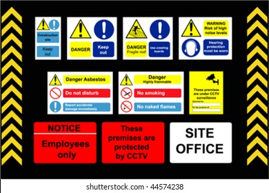 Construction Signs building site 	