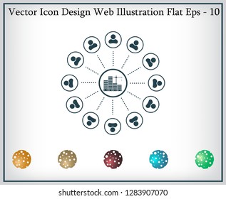 Construction site, building a house - vector flat illustration.