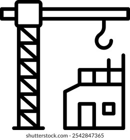 Construction Site Building Property line icon