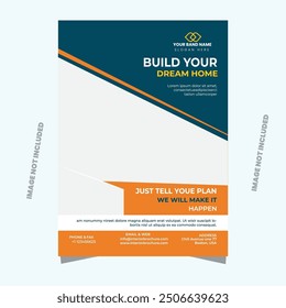 CONSTRUCTION SITE FLYER ,POSTER TEMPLATE