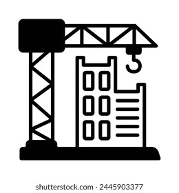 Baustellensymbol Bearbeitbare Vektorillustration