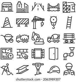 Baustelle und Bausymbol