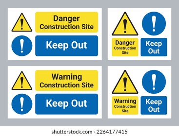 Construction Site Keep Out Sign Collection