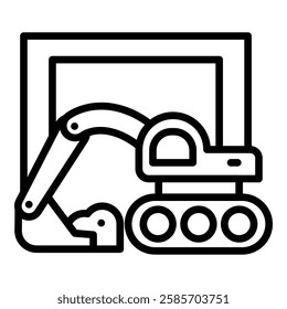  Construction Site line style icon suitable for design
