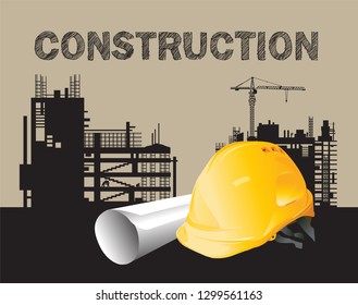 Construction site, vector design