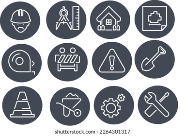 Construction Site vector design icon