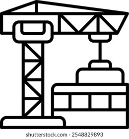 Design de ícone de vetor no local de construção