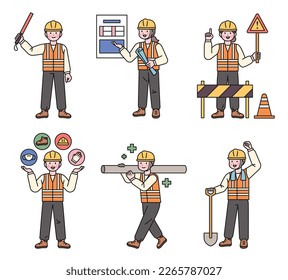 Vector Safety First Concept Safety Uniform Stock Vector (Royalty