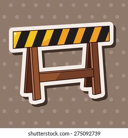Construction sites fence theme elements