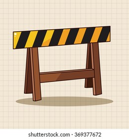 Construction sites fence theme elements