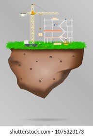 Construction site.Vector illustration