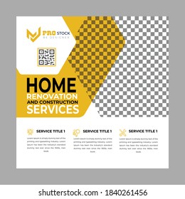 Construction Social Media Post Design Template