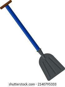 Construction spade, illustration, vector on a white background.