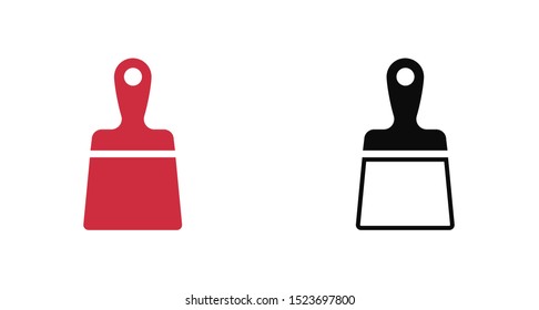 Construction spatula icon. Vector web design