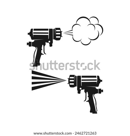 Construction spray foam Insulation logo element. Vector illustration of construction foam icon line isolated on clean background