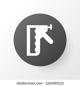Construction stapler icon symbol. Premium quality isolated staple gun element in trendy style.