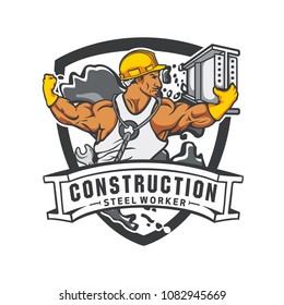 Construction steel builder worker helmet