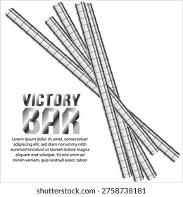 Construction Steel Rods Bundle Vector Reinforcement Rebar Group Isolated