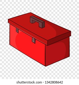 Construction suitcase icon in cartoon style isolated on background for any web design 
