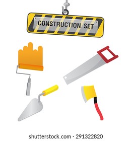 Construction Symbol Icon Object Set D Vector