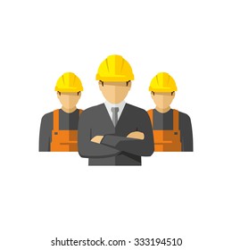 Construction Team Vector 