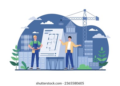 The Construction Team Working On A New Project