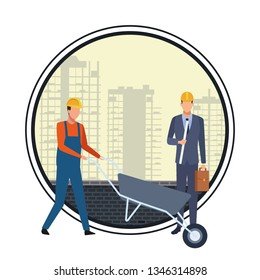 Construction teamwork avatar